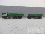 802091 containers met container schamelwagen